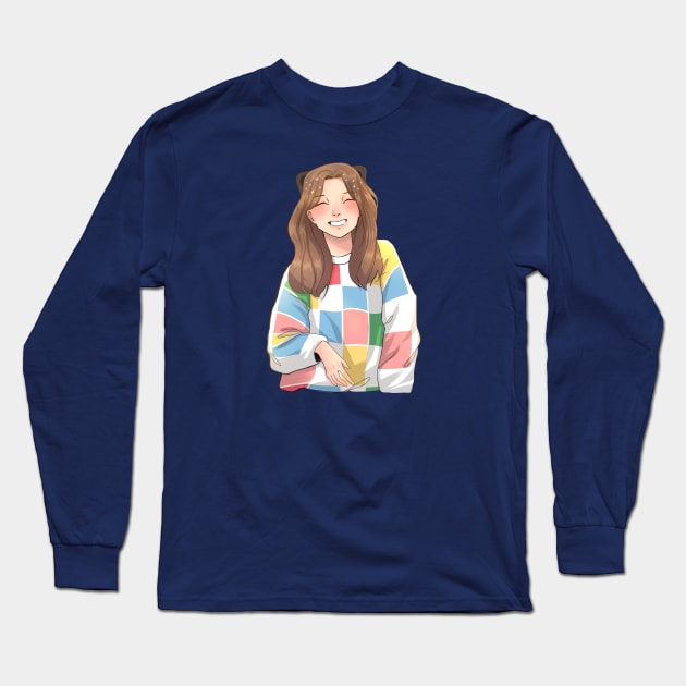 Anime Girl Long Sleeve T-Shirt by DevDamonium